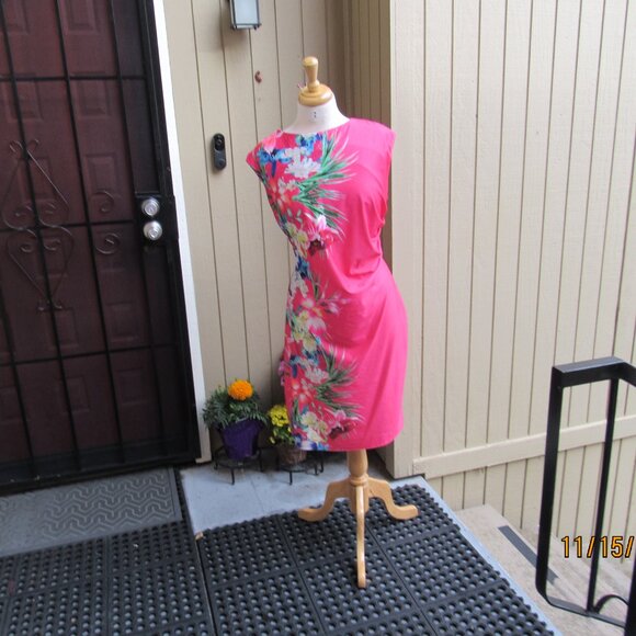 #471  WOMAN'S SUMMER FLORAL DRESS BY THE COLLECTION  (SIZE 16W) - Picture 3 of 3